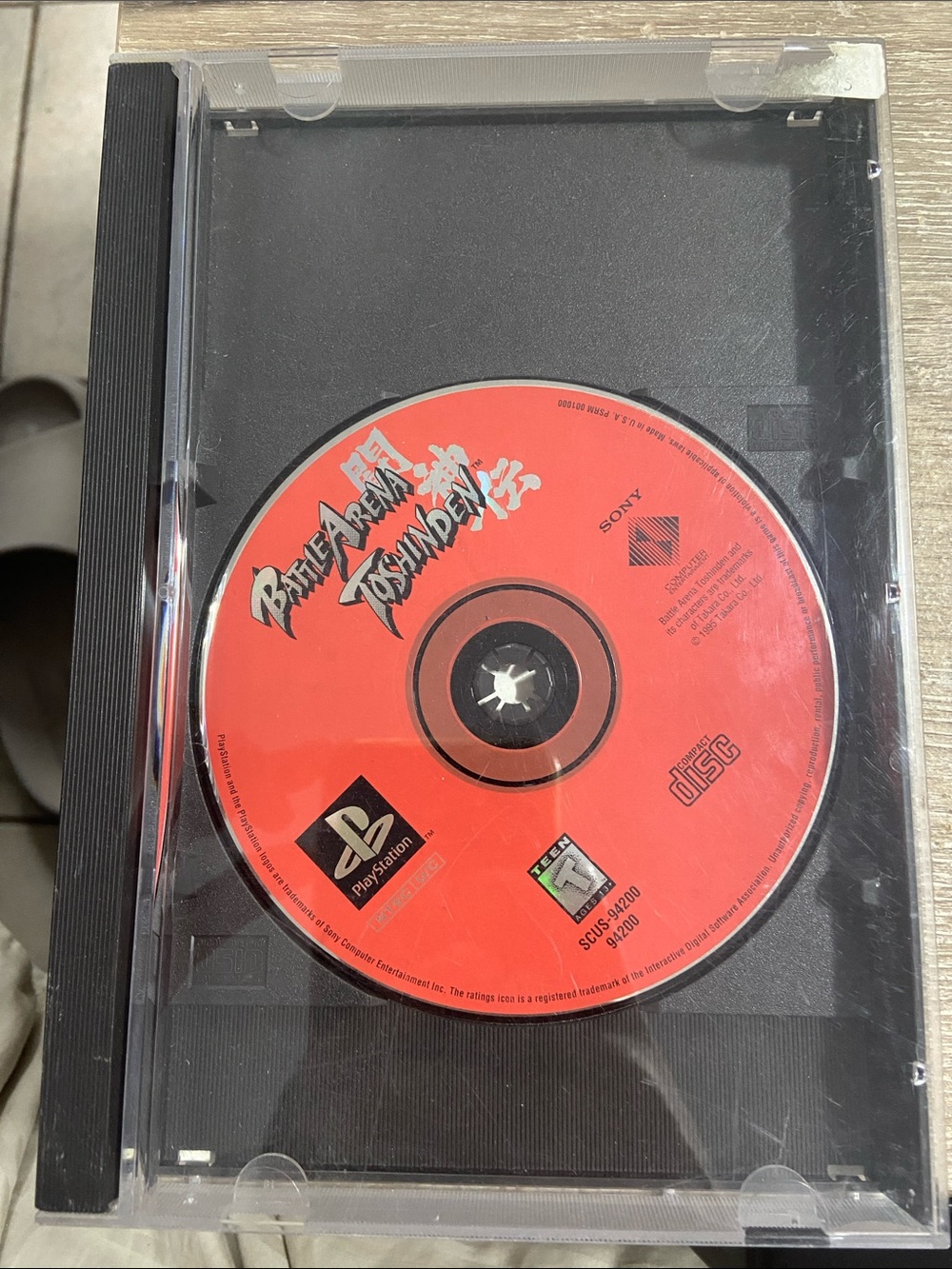 Battle Arena Toshinden (Sony PlayStation 1, 1995) Long Case *No Manual*